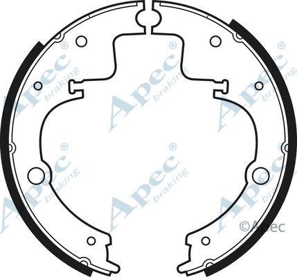 APEC BRAKING Комплект тормозных колодок SHU378